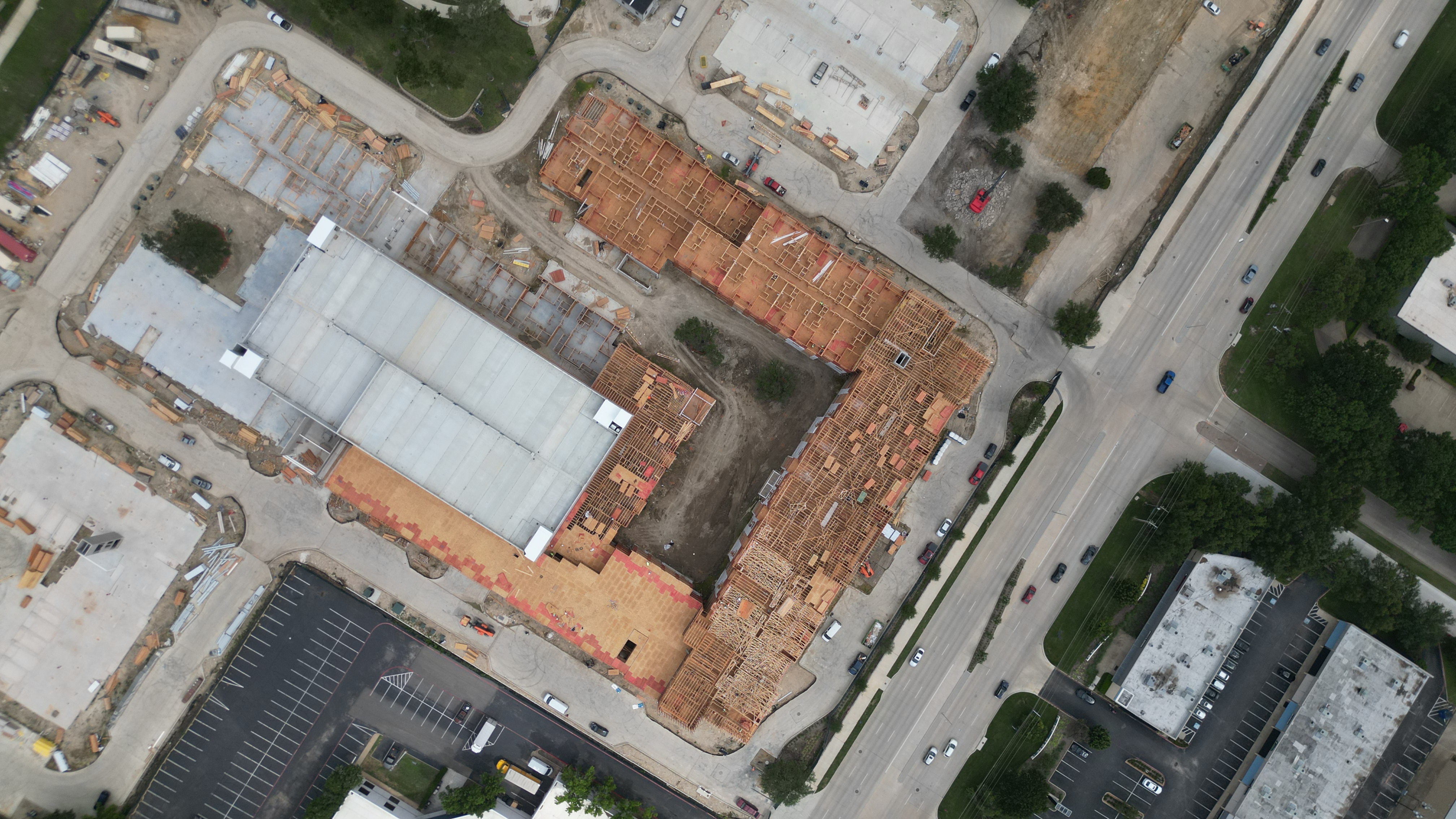 Historic Building 3D Model aerial view